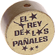 Motivperle "el rey de los panales" (Spanisch) : gold