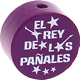 Motivperle "el rey de los panales" (Spanisch) : purpurlila