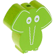 Perlina sagomata “Elefante” : verde giallo