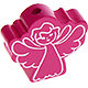 Motivperle Engel : dunkelpink