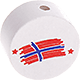 Perlina con motivo “Bandiera” : Norvegia