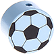 Perlina con motivo “Pallone da calcio” : azzurro bambino