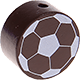 Perlina con motivo “Pallone da calcio” : marrone