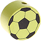 Perlina con motivo “Pallone da calcio” : limone