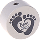 Perlina con motivo "Born 2020" : grigio chiaro