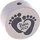 Perlina con motivo "Born 2021" : grigio chiaro