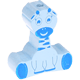 Motivperle Giraffe : babyblau