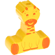 Motivperle Giraffe : gelb