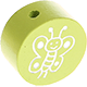 Perlina con motivo glitterato “Farfalla” : limone