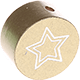 Perlina con motivo glitterato “Stellina” : oro