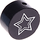 Perlina con motivo glitterato “Stellina” : nero
