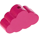 Perlina sagomata “Nuvola” : rosa scuro