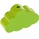 Perlina sagomata “Nuvola” : verde giallo