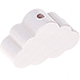 Perlina sagomata “Nuvola” : bianco