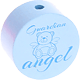 Perlina con motivo "guardian angel" : azzurro bambino