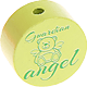 Perlina con motivo "guardian angel" : limone