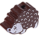 Motivperle Igel : braun