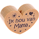 Motivperle Herz - "Ik hou van Mama" (Niederländisch) : natur