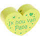 Motivperle Herz - "Ik hou van Papa" (Niederländisch) : lemon