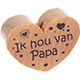 Motivperle Herz - "Ik hou van Papa" (Niederländisch) : natur