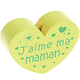 Motivperle Herz - "J'aime ma maman" (Französisch) : lemon