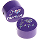 Motivperle "J'aime maman / papa" : blaulila