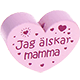 Motivperle Herz - "Jag älskar mamma" (Schwedisch) : rosa