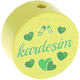 Motivperle "kardeşim" (Türkisch) : lemon