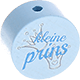 Motivperle "Kleine prins" (Niederländisch) : babyblau