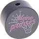 Motivperle "Kleine prinses" (Niederländisch) : grau
