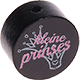 Motivperle "Kleine prinses" (Niederländisch) : schwarz