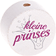 Motivperle "Kleine prinses" (Niederländisch) : weiß