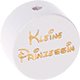 Perlina con motivo glitterato "Kleine Prinzessin" : bianco