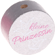 Perlina con motivo “Kleine Prinzessin” : argento