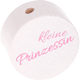 Perlina con motivo “Kleine Prinzessin” : bianco - bambino rosa