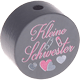 Perlina con motivo "Kleine Schwester" : grigio