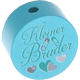 Perlina con motivo "Kleiner Bruder" : turchese chiaro