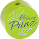 Perlina con motivo “Kleiner Prinz” : verde giallo