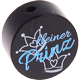 Perlina con motivo “Kleiner Prinz” : nero