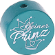 Perlina con motivo “Kleiner Prinz” : turchese