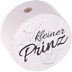 Perlina con motivo “Kleiner Prinz” : bianco - nero