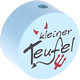 Perlina con motivo “Kleiner Teufel” : azzurro bambino