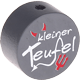 Perlina con motivo “Kleiner Teufel” : grigio