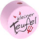 Perlina con motivo “Kleiner Teufel” : rosa