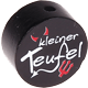 Perlina con motivo “Kleiner Teufel” : nero