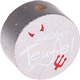Perlina con motivo “Kleiner Teufel” : argento