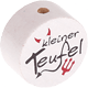 Perlina con motivo “Kleiner Teufel” : bianco