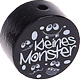 Perlina con motivo "Kleines Monster" : nero