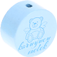 Motivperle "koruyucu melek" (Türkisch) : babyblau