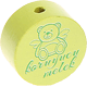 Motivperle "koruyucu melek" (Türkisch) : lemon